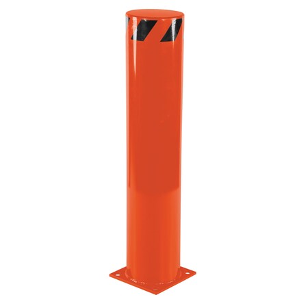 Vestil STEEL PIPE SAFETY BOLLARD 42"X8.5" ORNGE BOL-42-8.5-OR
